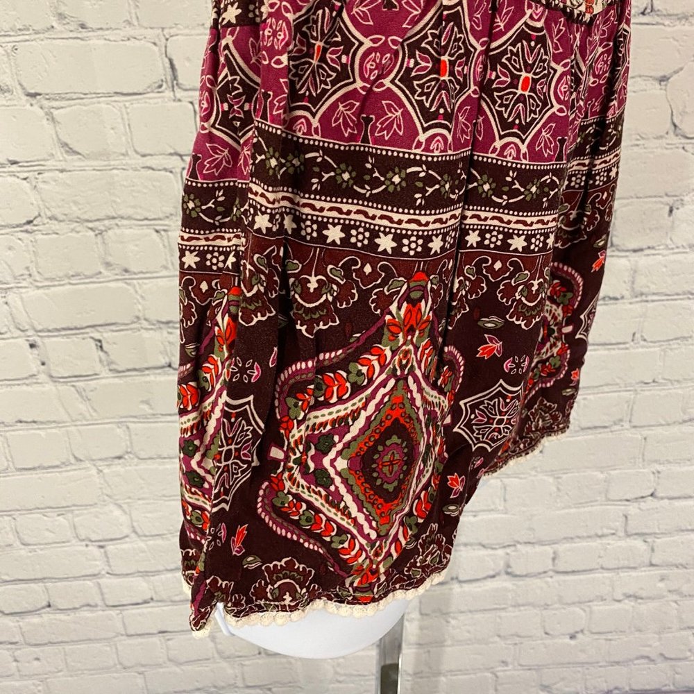 Hollister Paisley Pink Sleeveless Romper Side Zip - Picture 7 of 8